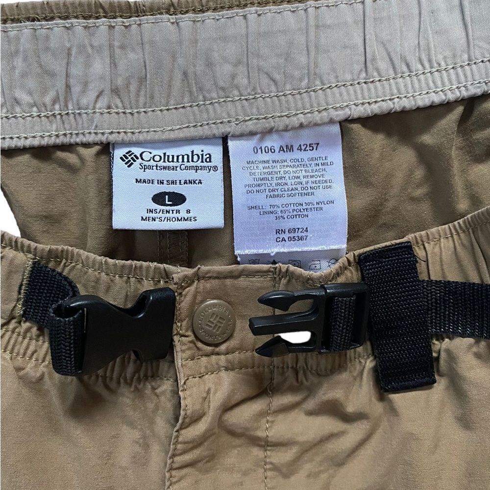 Columbia Cargo Hiking Shorts Mens Large Tan Summer BB0341 - Picture 5 of 6